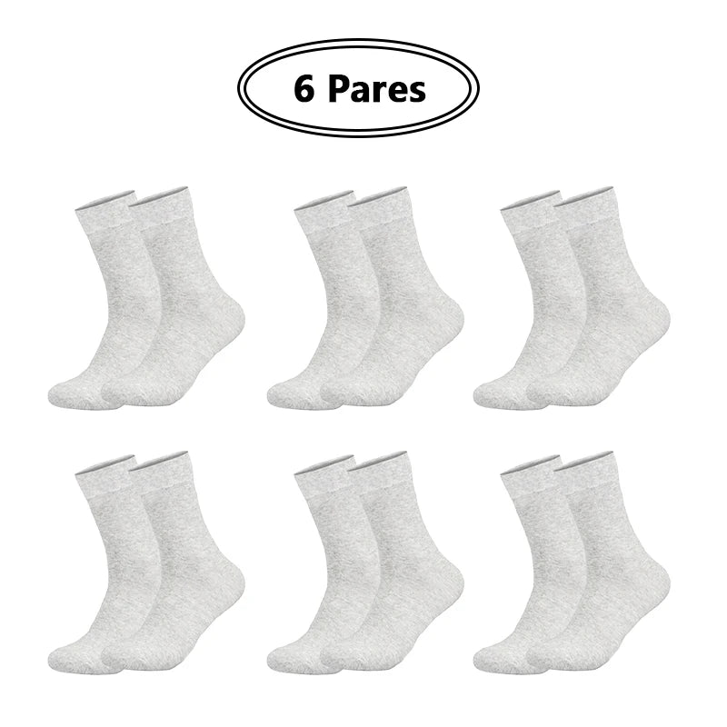 Kit 6 Pares Meias com Algodão Antimicrobiano - Alleganza