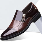 Mocassim Masculino Bico Fino em Couro PU Allegante Torino