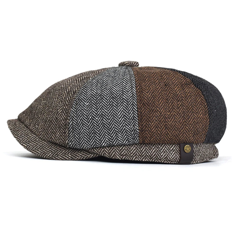 Boina Masculina Octogonal Jornaleiro | Allegante Newsboy - Alleganza