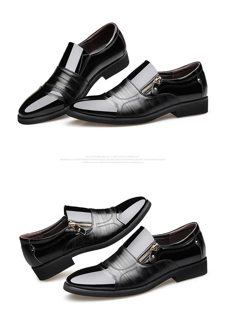 Mocassim Masculino Bico Fino em Couro PU | Allegante Torino