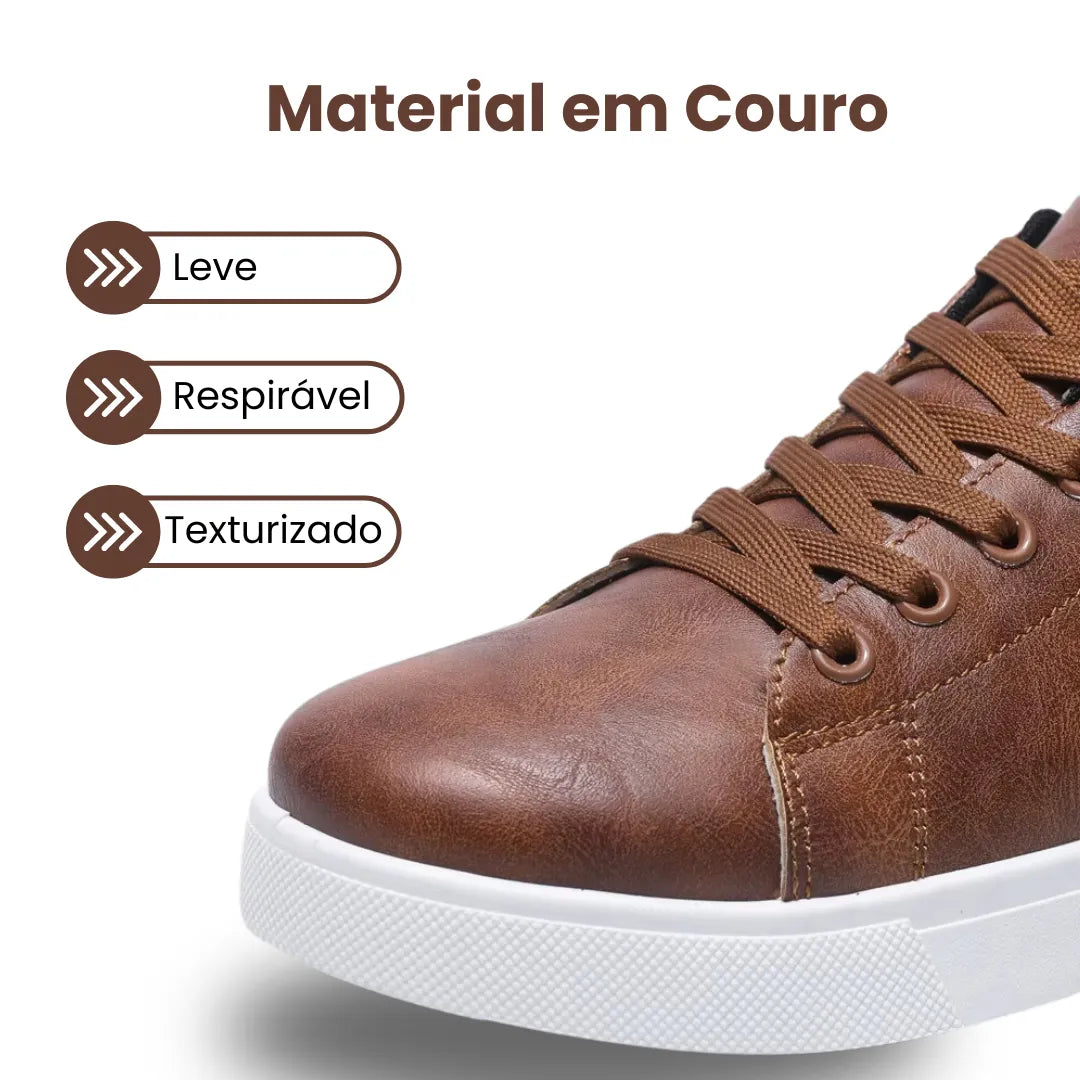 Sapatênis Masculino de Couro Allegante - Alleganza