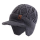 Gorro Tricotado com Protetor de Orelhas | Casualle Winter Cinza Escuro