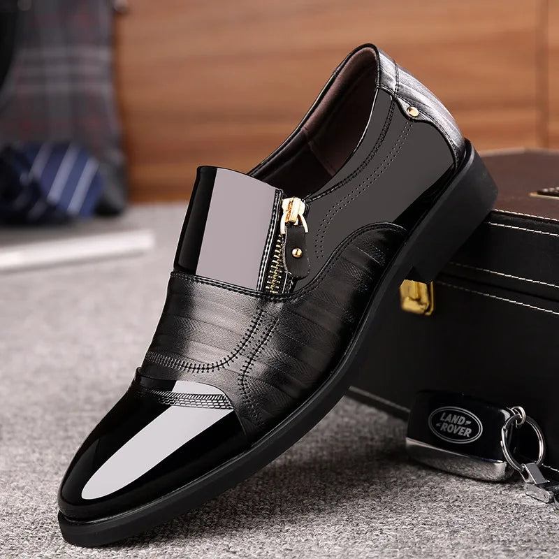 Mocassim Masculino Bico Fino em Couro PU | Allegante Torino