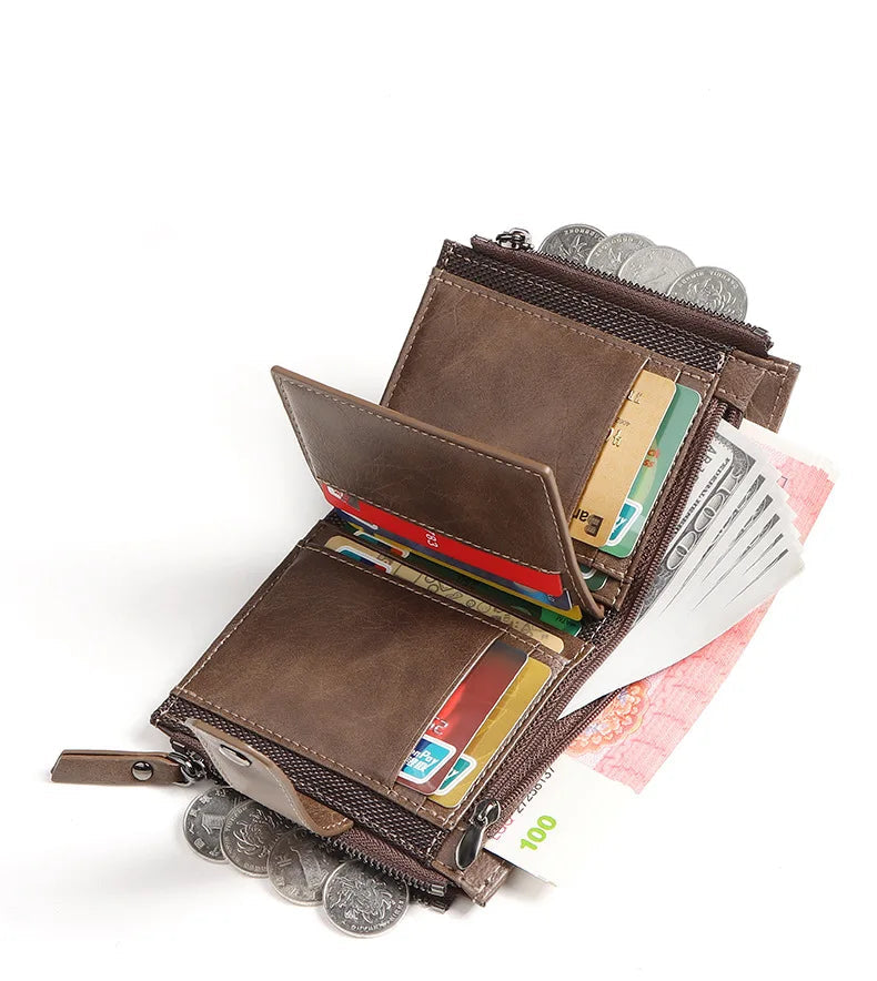 Carteira de Couro Clássica Allegante Ziper - Alleganza