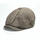 Boina Masculina Octogonal Inglesa Vintage | Allegante Marrom