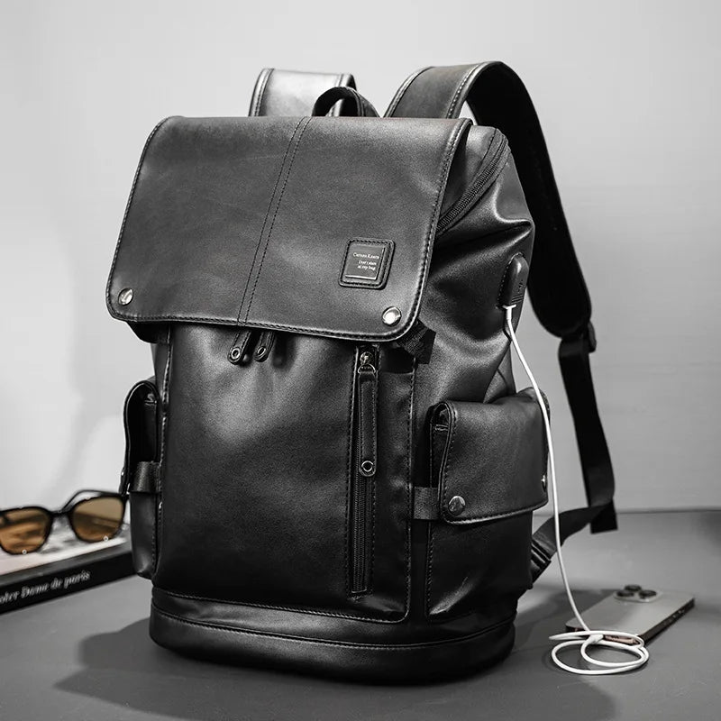 Mochila Executiva de Couro Premium + USB | Allegante Leather II