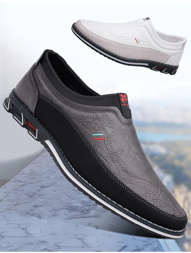 Mocassins Allegante Gentleman cinza em fundo de céu