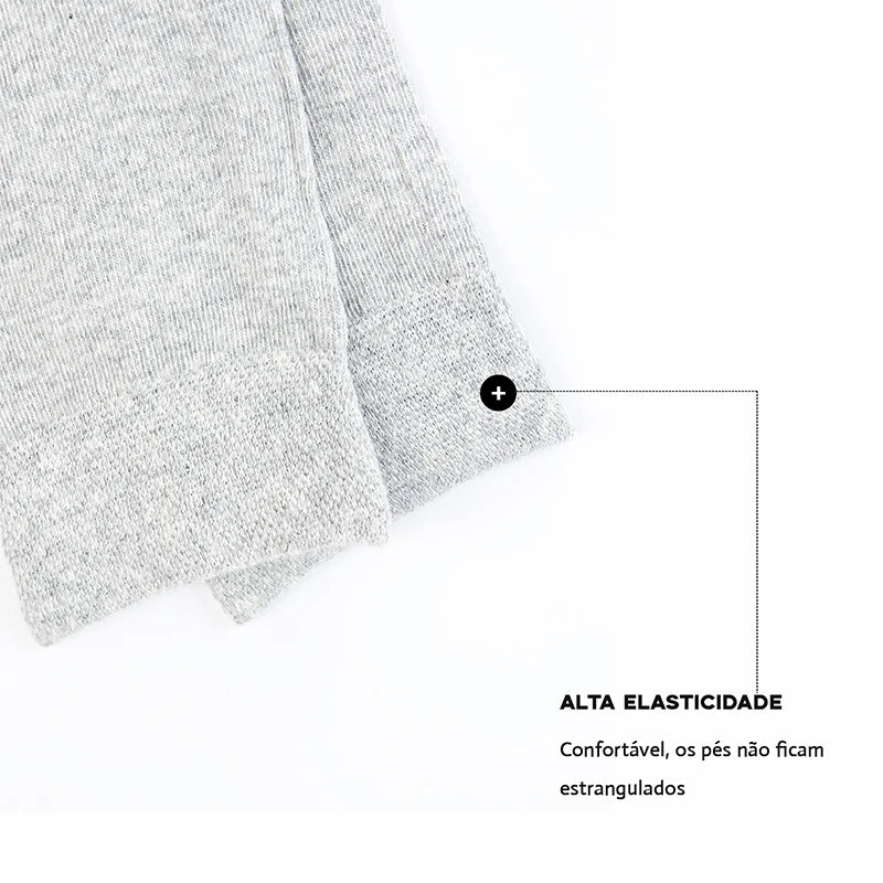 Kit 6 Pares Meias com Algodão Antimicrobiano - Alleganza