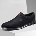 Mocassim Allegante Gentleman preto visto de lado