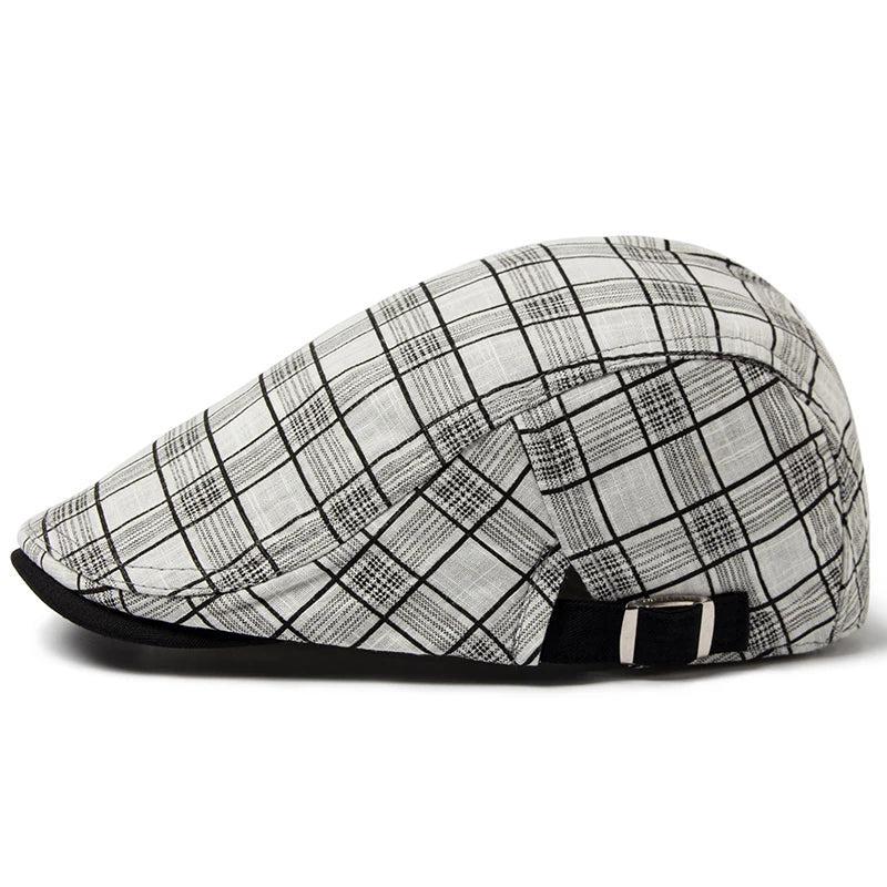 Boina Masculina Vintage Xadrez | Allegante - Alleganza