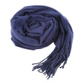 Cachecol masculino de cashmere Allegante Men na cor azul enrolado