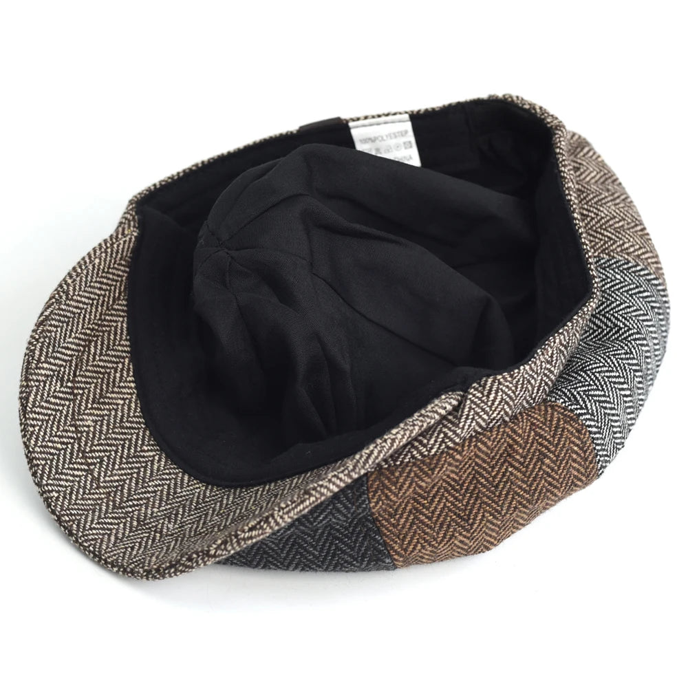 Boina Masculina Octogonal Jornaleiro | Allegante Newsboy - Alleganza