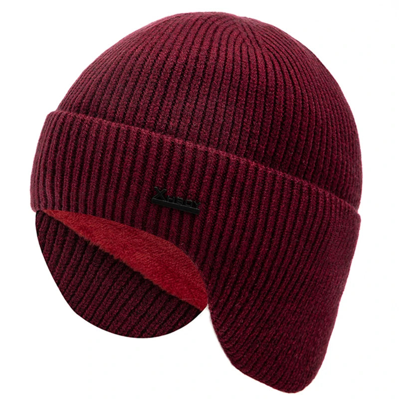 Gorro Unisex com Protetor de Orelha | Casualle Comfort na cor vermelho