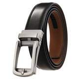 Preto com Fivela Prateada
