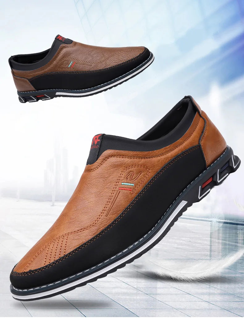Mocassins Allegante Gentleman marrom claro em movimento