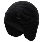 Gorro Unisex com Protetor de Orelha | Casualle Comfort na cor preto