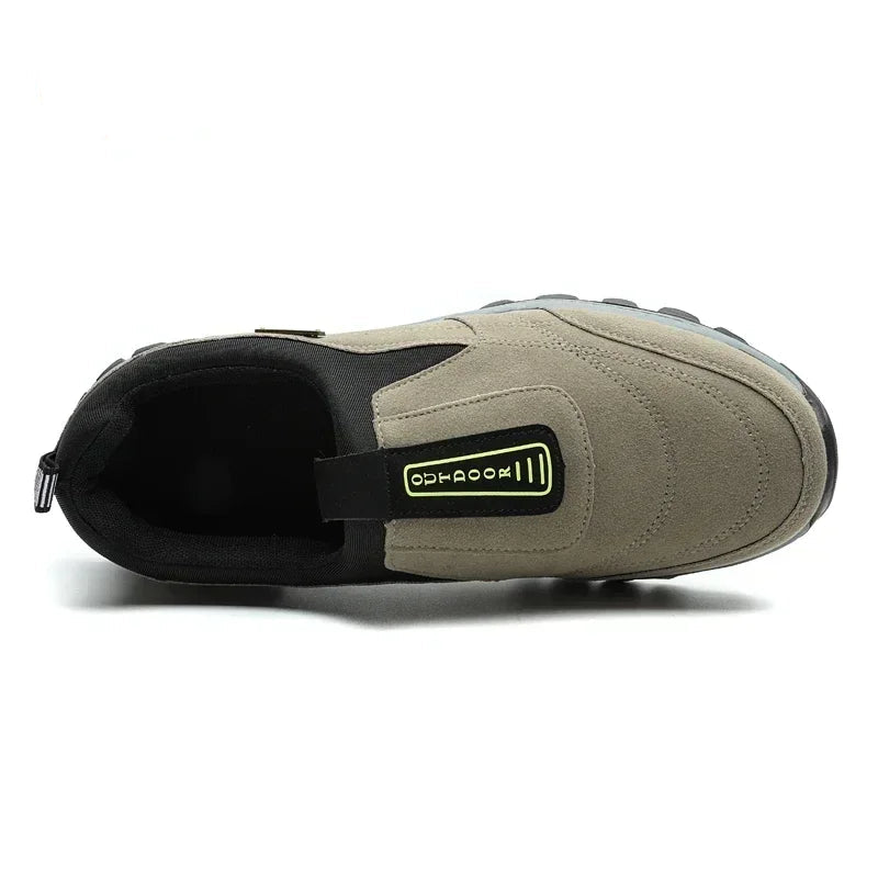 Tênis Casual Masculino Slip-On em Camurça Respirável com Solado Antiderrapante | Basicalle