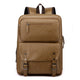 Mochila Executiva de Couro Premium com Aba | Allegante Urban Pro Marrom