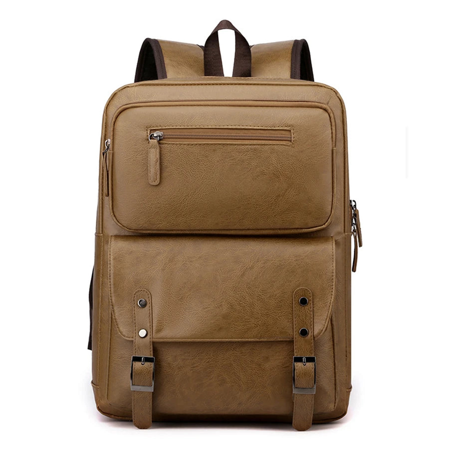 Mochila Executiva de Couro Premium com Aba | Allegante Urban Pro