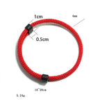Kit Pulseiras Masculinas Vermelhas Ajustáveis – 2 Peças | Allegante Duo