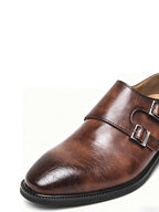 Sapato Social Masculino Monk com Fivela em Couro PU | Allegante Monaco