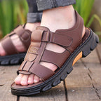 Sandália Masculina Ortopédica de Couro | Allegante Comfort - Alleganza