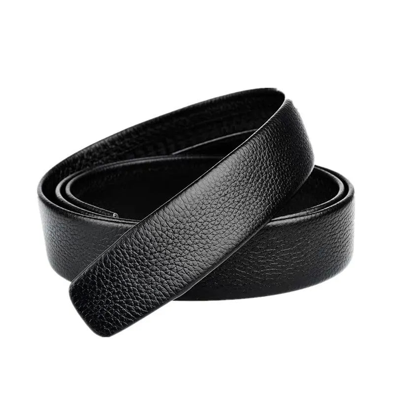 Cinto catraca de couro preto Allegante Business II: elegância e praticidade para o homem de negócios.