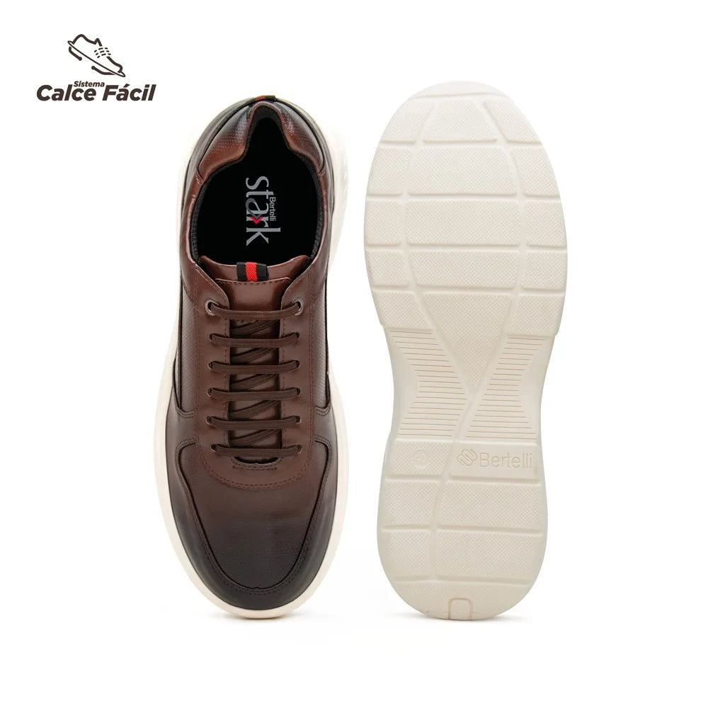 Sapatênis Masculino de Couro Casualle - Alleganza