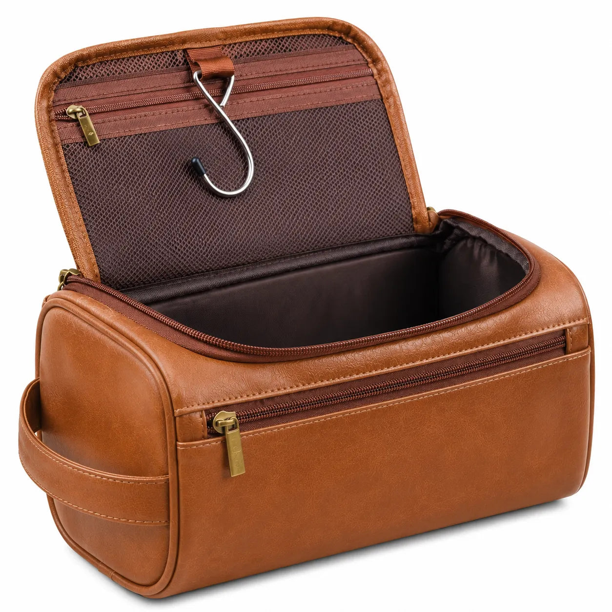 Necessaire Organizadora Masculina de Couro | Basicalle Go | Marrom