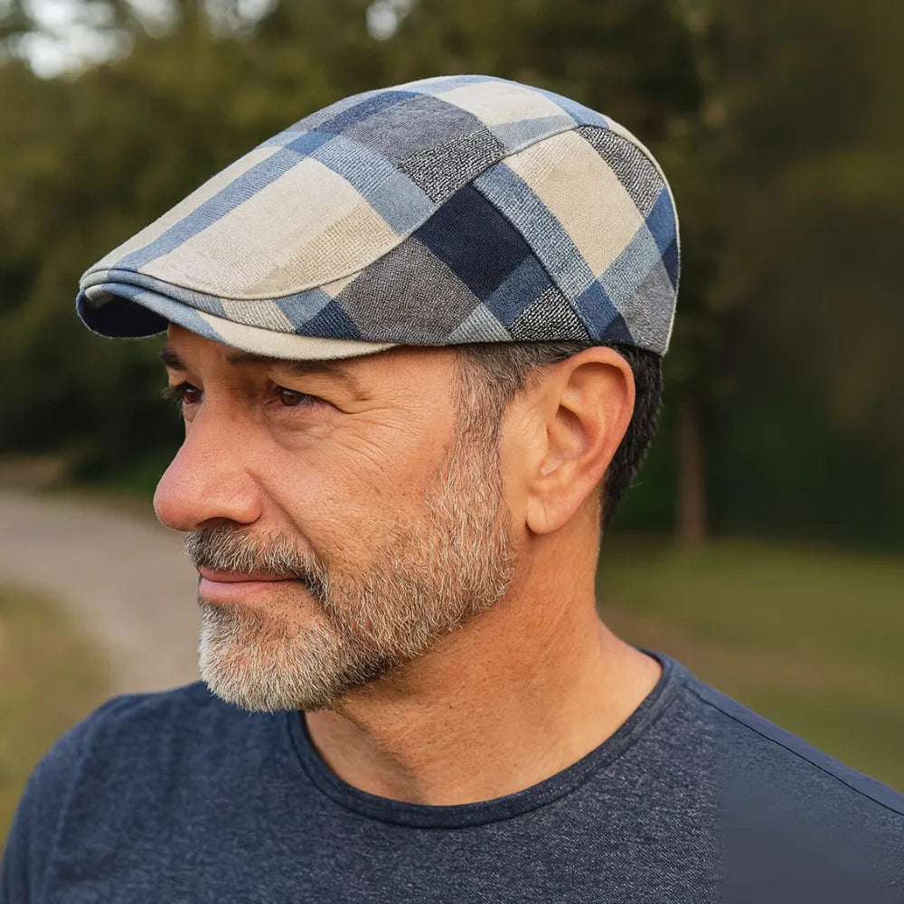 Boina de Algodão Vintage Quadriculada | Allegante Color