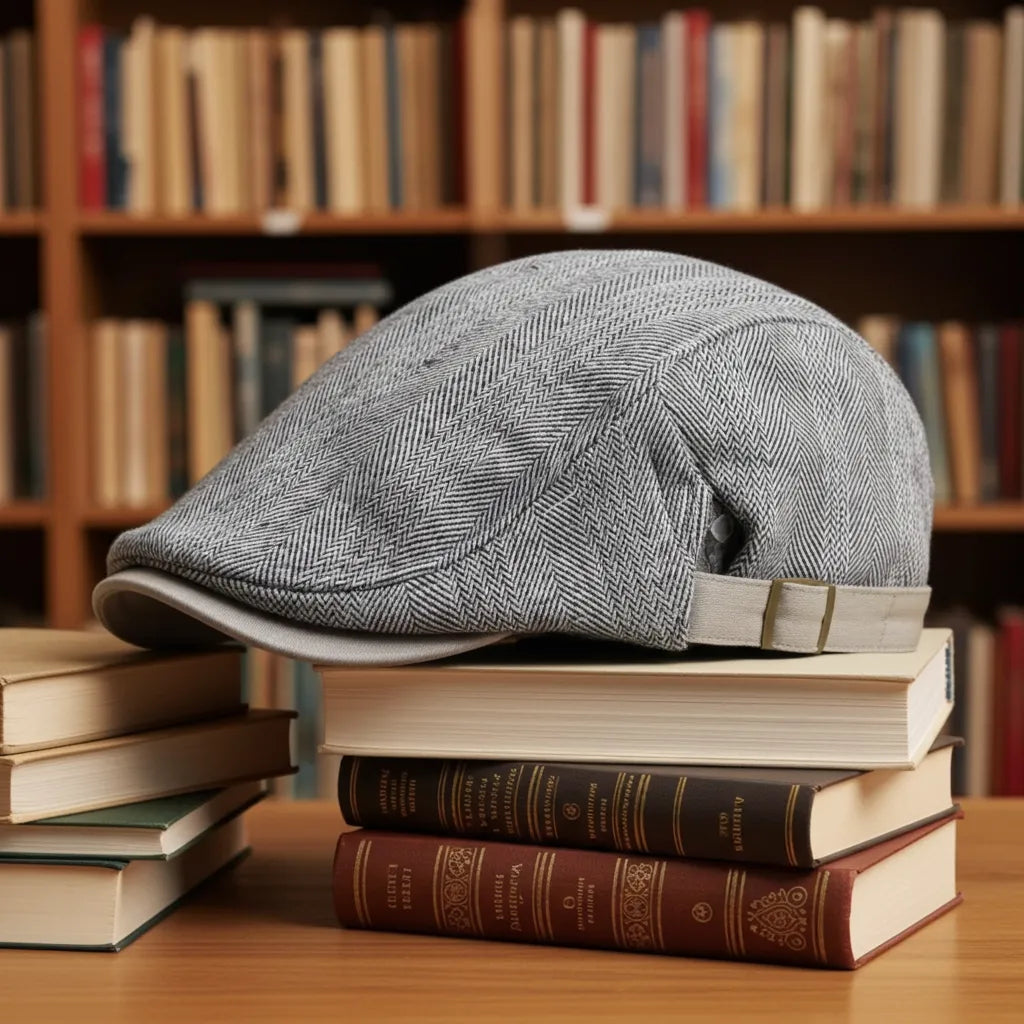 Boina Masculina Italiana de Algodão com Fivela Ajustável | Allegante