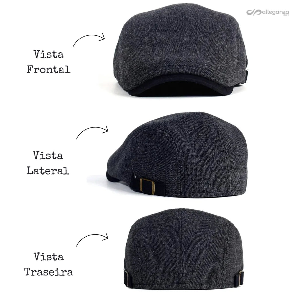 Boina Masculina Italiana de Algodão Allegante - Alleganza