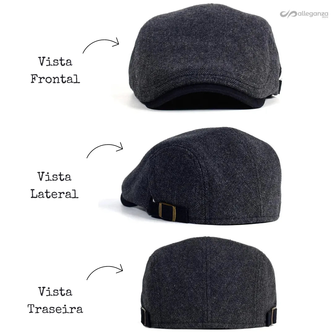 Boina Masculina Italiana de Algodão Allegante - Alleganza