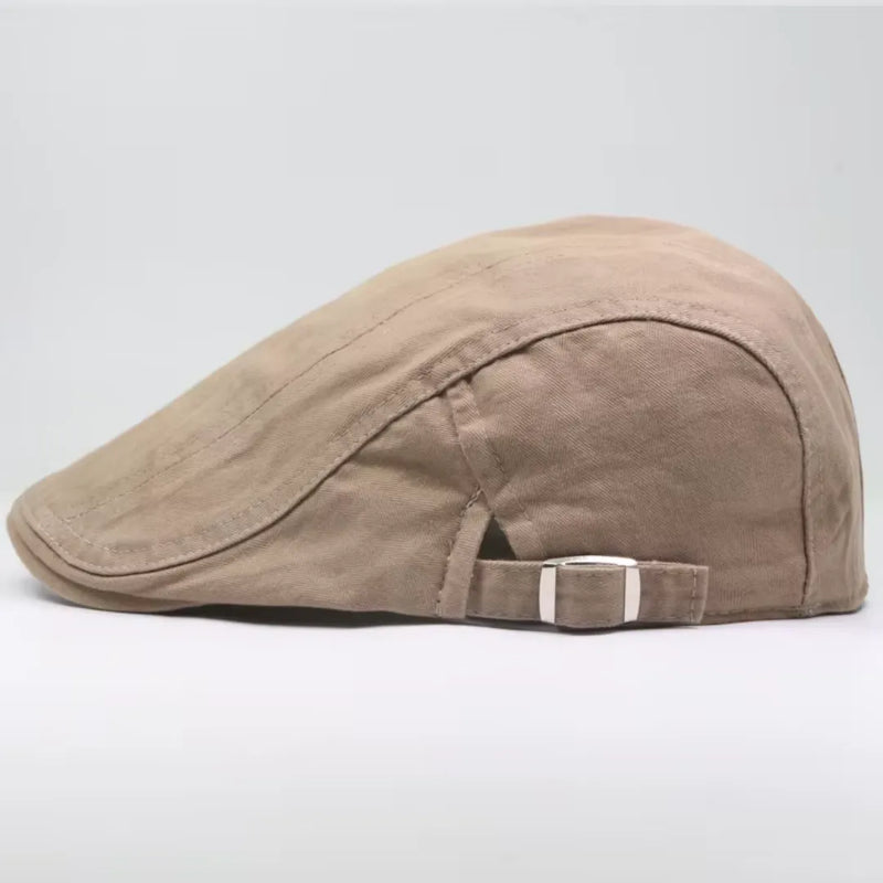 boina masculina 100% algodão em vista lateral com fivelas duplas ajustáveis