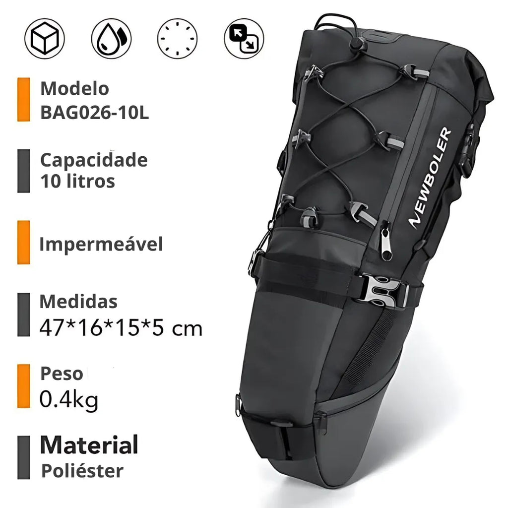 Bolsa de Selim Impermeável para Bicicletas - Casualle Bike - Alleganza