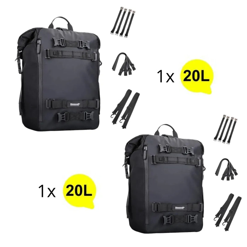 Duas unidades da Mochila para Motos com 20 litros de capacidade