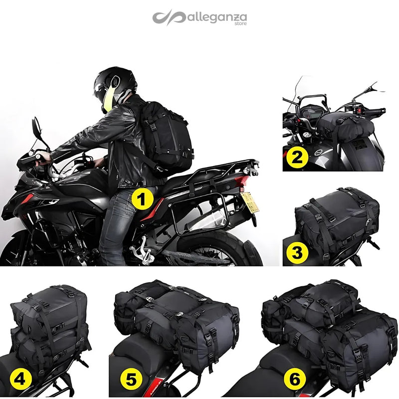 Demonstração da versatilidade da Mochila Alforge Casualle Outdoor