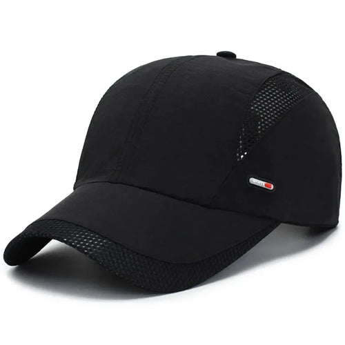 Boné Aba Curva com Proteção Solar Quick Dry na cor preto