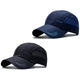 Boné Esportivo com Proteção Solar Aba Curva | Casualle Sport II Azul Marinho + Preto