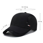 medidas do Boné esportivo com Proteção Solar UV50+ Casualle Sport