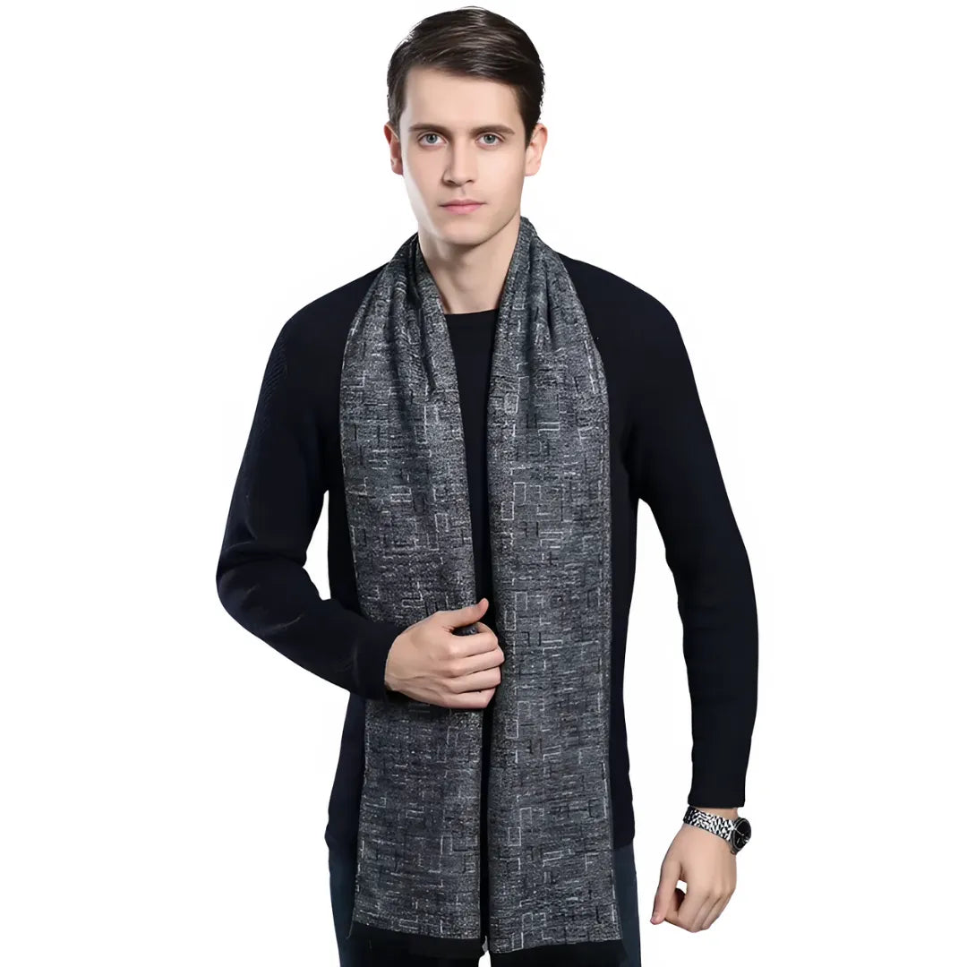 Cachecol Masculino Longo Cinza | Allegante Men II - Alleganza