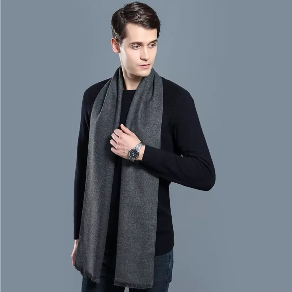 Cachecol Masculino Longo Cinza | Allegante Men II - Alleganza