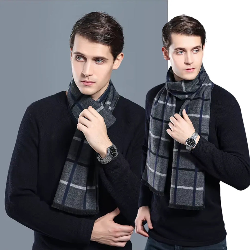 Cachecol Masculino Longo Cinza | Allegante Men II - Alleganza