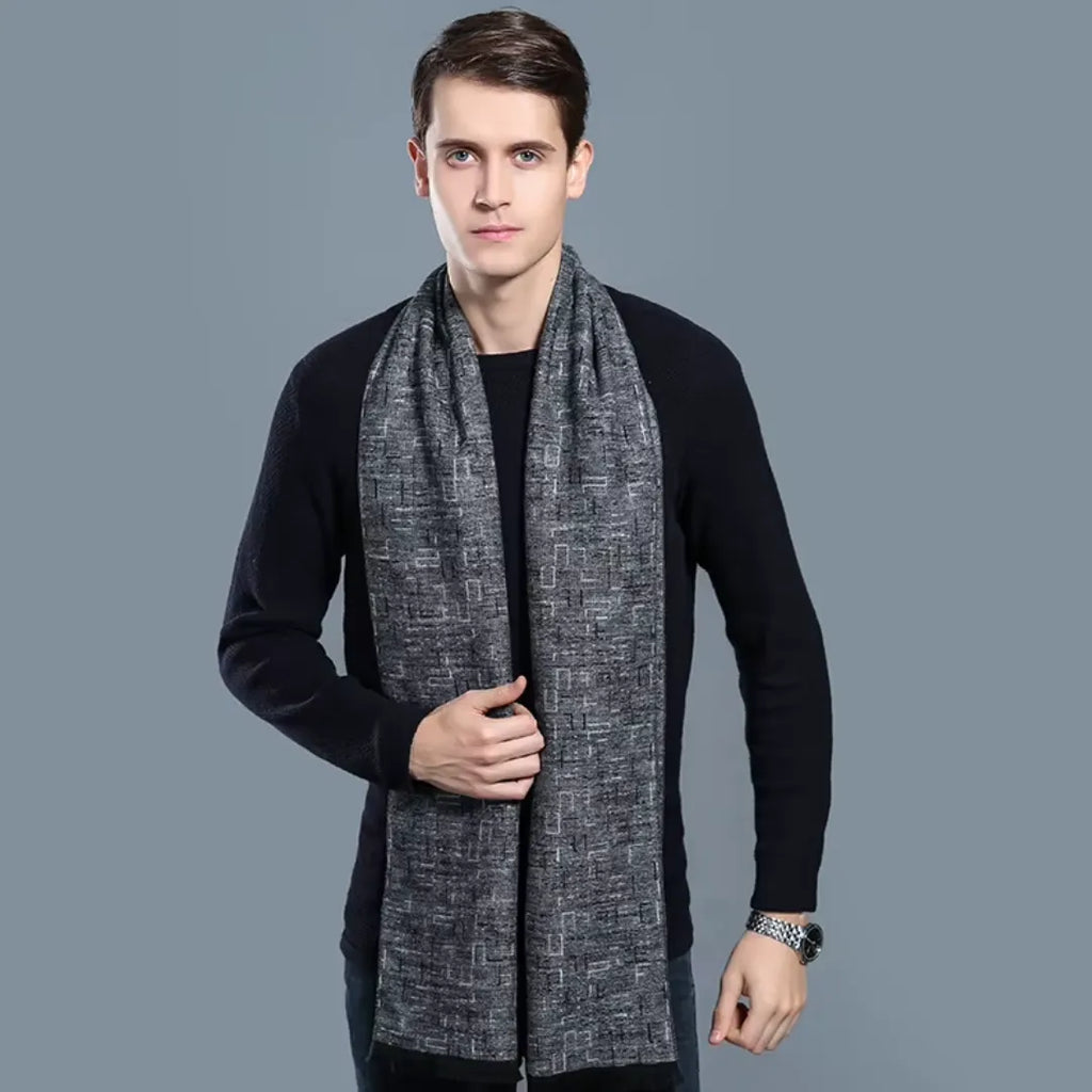 Cachecol Masculino Longo Cinza | Allegante Men II - Alleganza