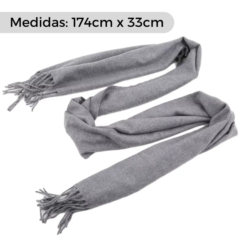 medidas do cachecol masculino de cashmere allegante men II