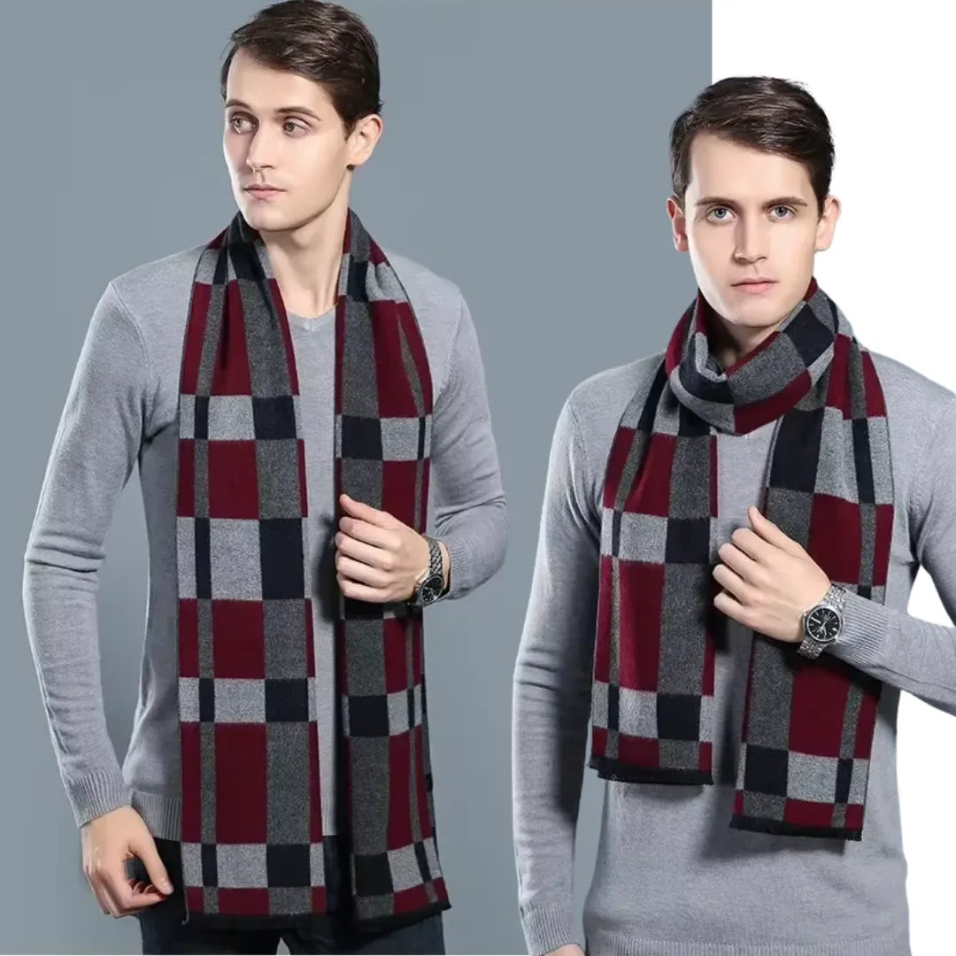 Cachecol Masculino Longo Vermelho | Allegante Men II - Alleganza