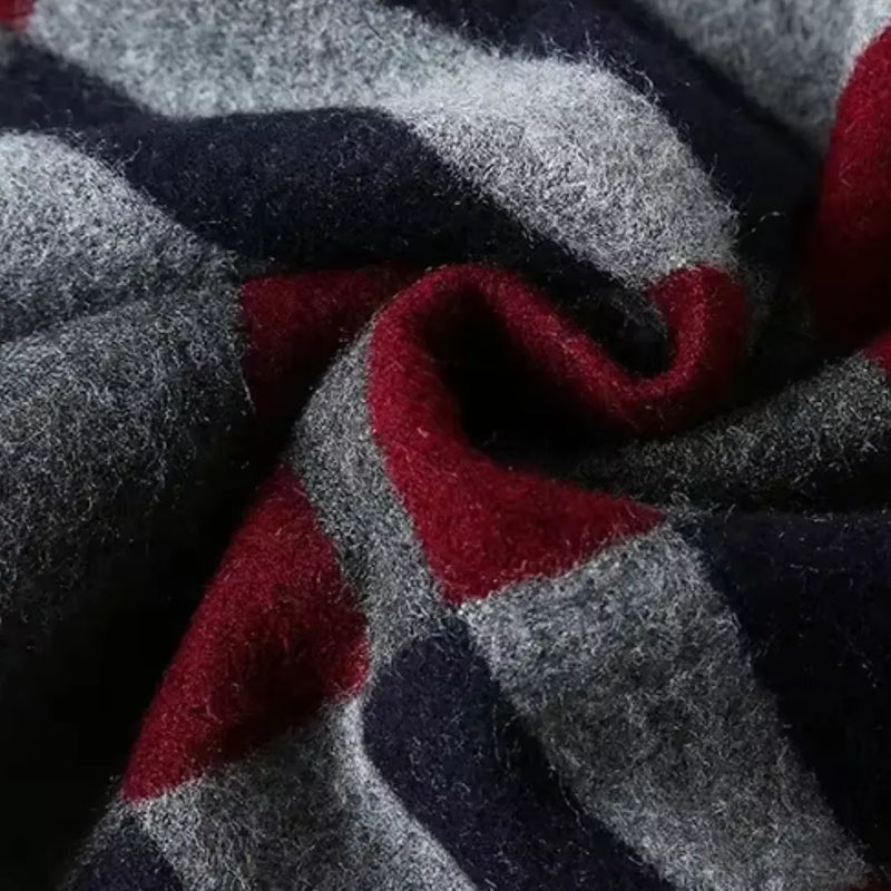 Cachecol Vermelho Longo Allegante Men com material confortavel e macio