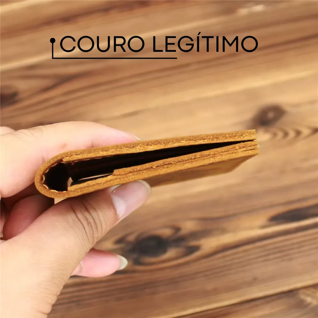 Carteira Executiva de Couro Legítimo | Allegante Vintage - Alleganza