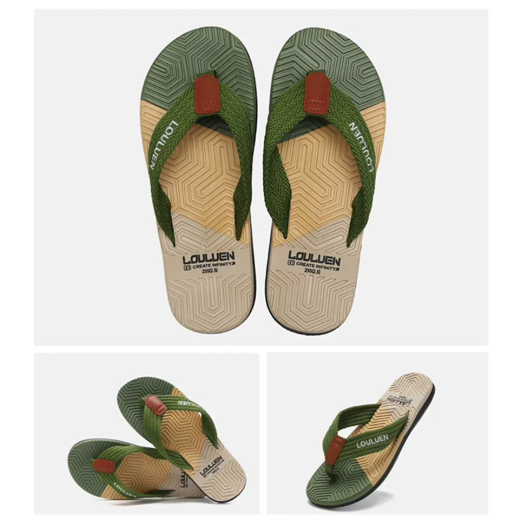 Chinelo Masculino com Tiras de Tecido Casualle - Alleganza