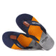 Chinelo Masculino com Tiras de Tecido Casualle Azul/Amarelo